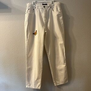Bill Blass Jeans with butterfly patch size 10